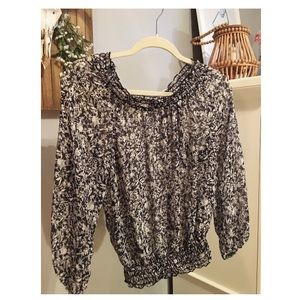 Off the shoulder navy top. From a Francesca’s.